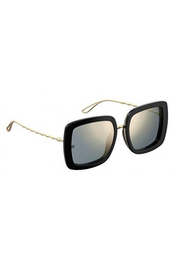 Elie Saab Lunettes de Soleil ES 009/S Black Gold/Grey 53/19/140 femme