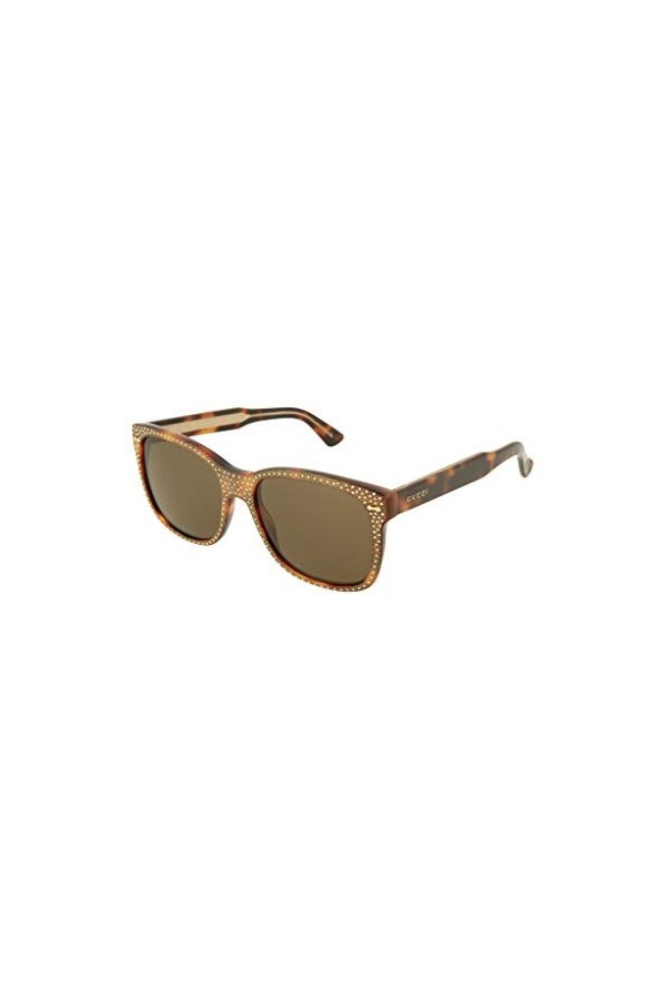 Gucci GG0047S 003 Montures de Lunettes, Marron Avana/Brown , 56 Femme