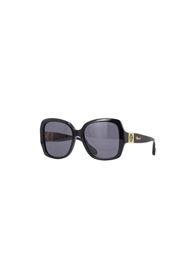 Chopard SCH288S Sunglasses, Noir Brillant, 57 Unisex