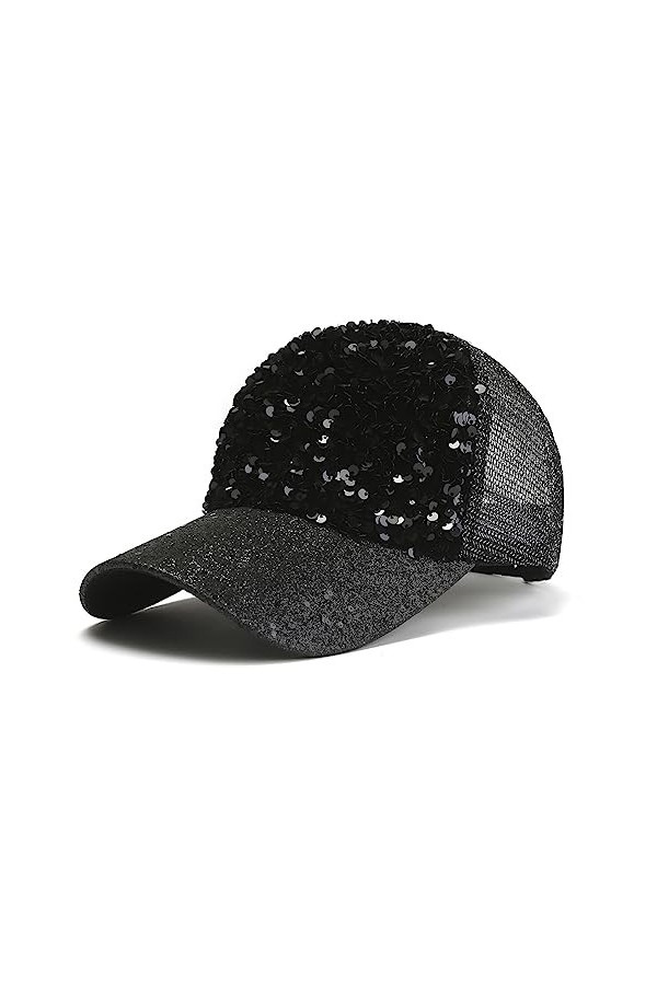 SJTJSPX Casquette de baseball pour femme et fille - En maille filet - Protection UV - Casquette de baseball - Réglable - Casq