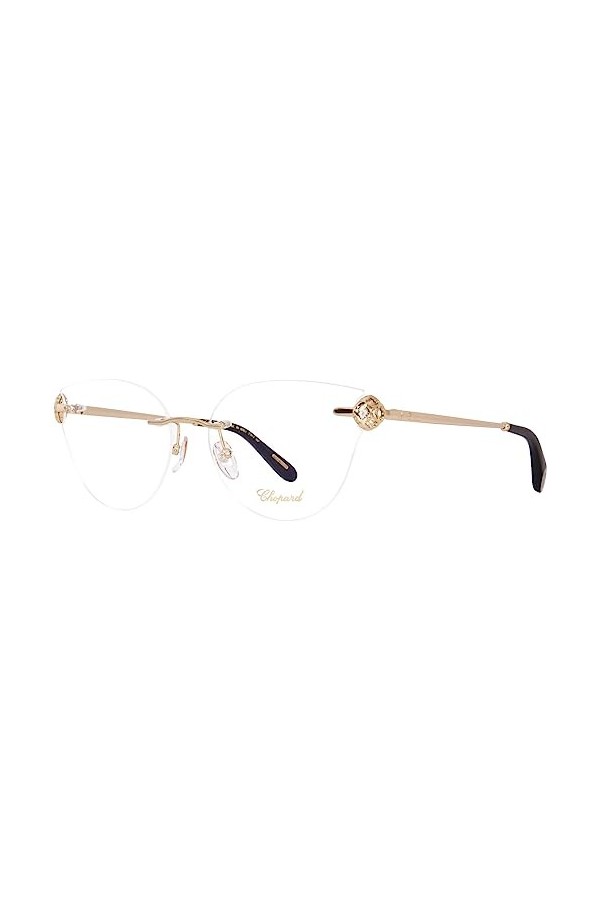 Chopard Vchf87s Lunettes de Soleil, Or Rose Brillant, 58 Femme