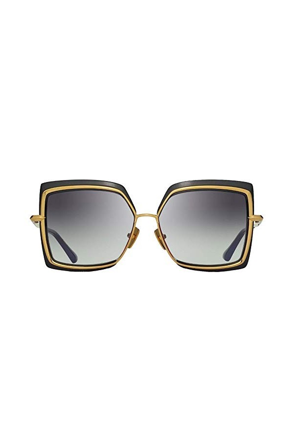 Dita Lunettes de Soleil NARCISSUS Black Yellow Gold/Grey Shaded 58/14/145 femme