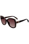 Chopard Sch316s Lunettes de Soleil, Havana foncé Brillant, 56 Femme