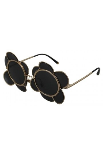 Dolce & Gabbana Black Gold Special Edition Flower Form DG2201 Sunglasses