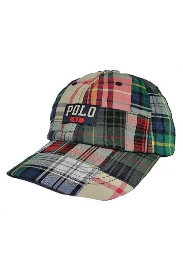Ralph Lauren Mainstreet Casquette de sport classique pour femme Motif à carreaux Multicolore Taille unique, multicolore, tail