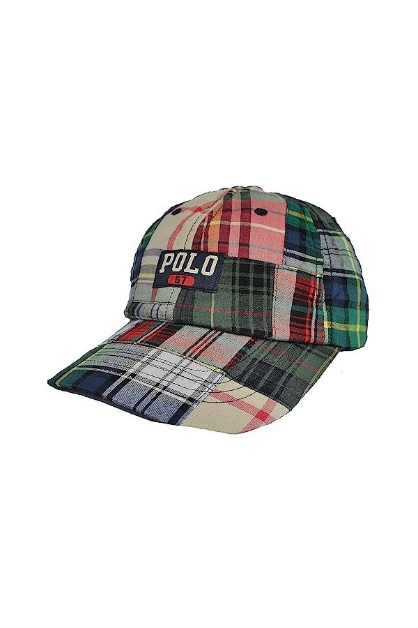 Ralph Lauren Mainstreet Casquette de sport classique pour femme Motif à carreaux Multicolore Taille unique, multicolore, tail