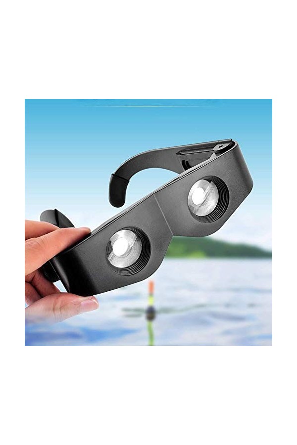 Loupe Réglable Portable Lunettes Ultra Léger Main Libre Verre Noir De Poche