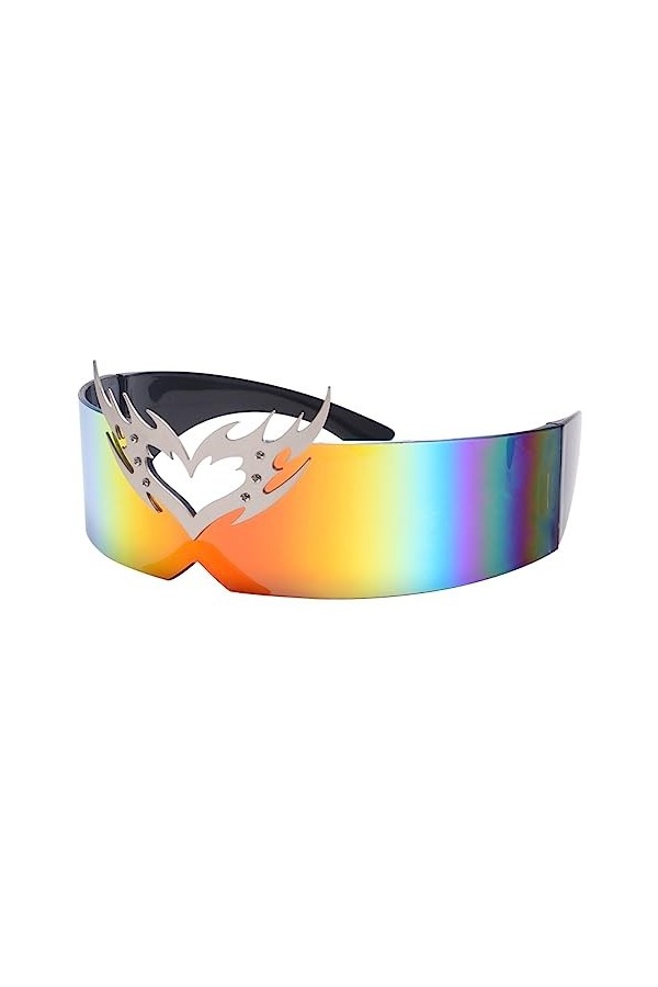 RUBA Lunettes de soleil Sport femmes Heart punk All - in - one lunettes de soleil lunettes de soleil sans bord uv400 1.,5. 
