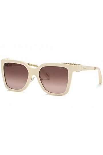Chopard Sch330s Lunettes de Soleil, Ivoire Brillant, 56 Femme