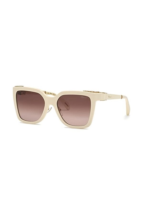 Chopard Sch330s Lunettes de Soleil, Ivoire Brillant, 56 Femme