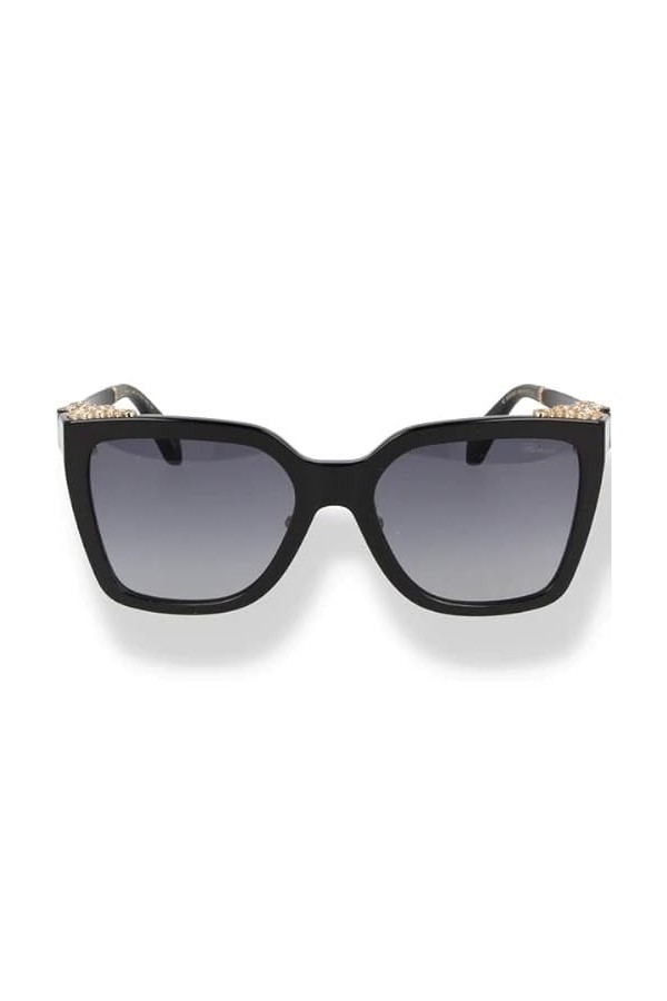 Chopard Sch330s Lunettes de Soleil, Noir Brillant, 56 Femme