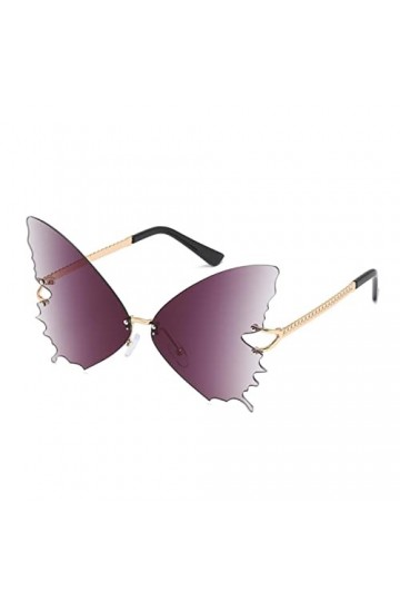 FORKIS Lunettes de Soleil Lunettes De Soleil sans Bord Femmes Hommes Vintage Nuage Diamant Frange Lunettes Fun Nuage Forme Lu