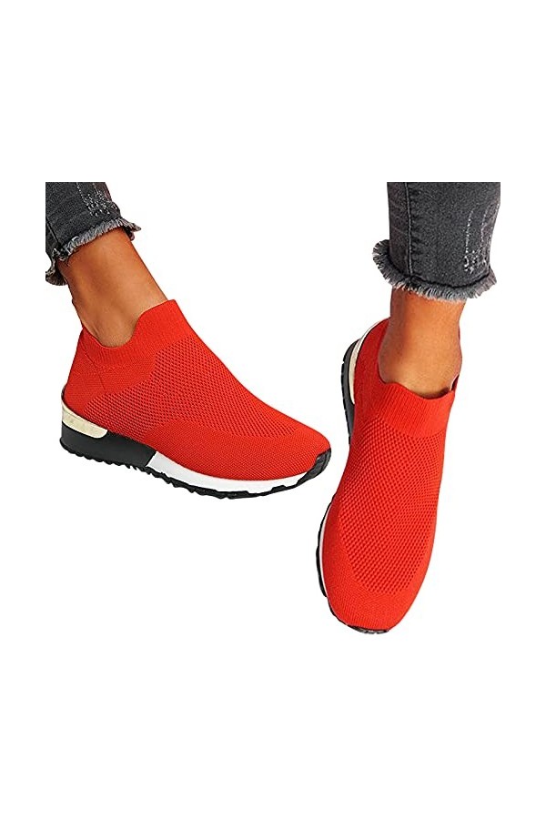 Chaussures de Sécurité Femme Chaussure De Sport Femme A La Baskets à Compensés pour Femmes Mode Air Running Course Chaussures