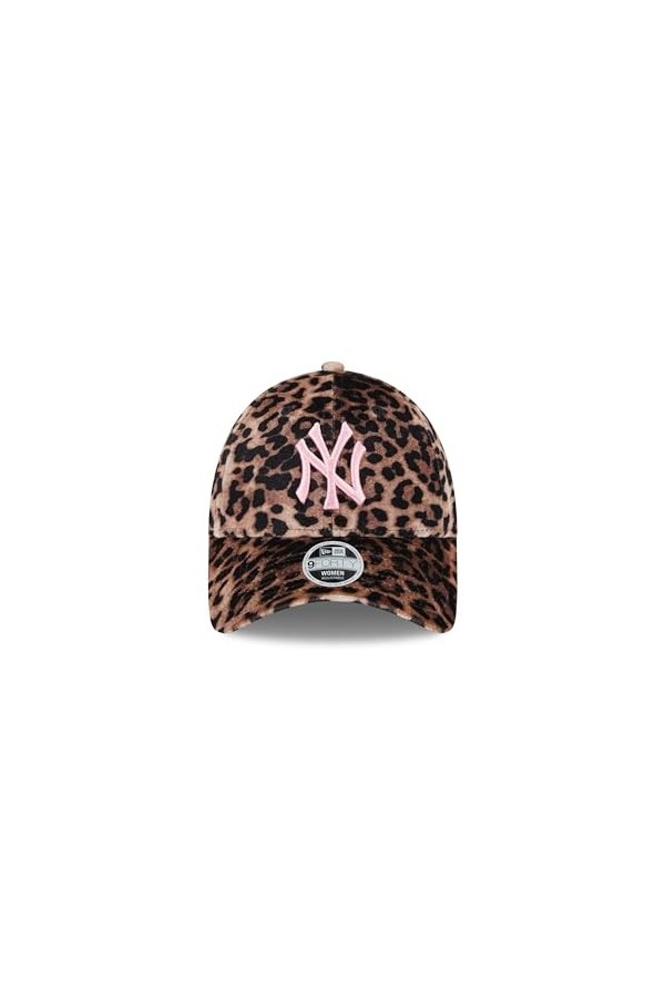 New Era New York Yankees MLB Leo Velours Brown Black 9Forty Adjustable Women Cap - One-Size