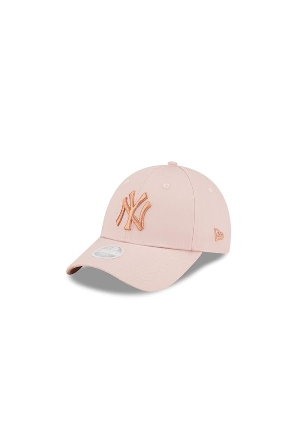 New Era New York Yankees MLB Metallic Logo Rose 9Forty Adjustable Women Cap - One-Size