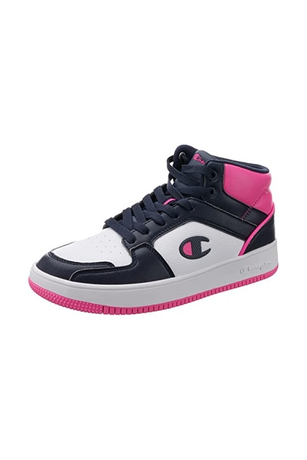 Champion Femme Rebound 2.0 Mid W Baskets, Bianco Viola Nero Arancione Ww016, 38 EU