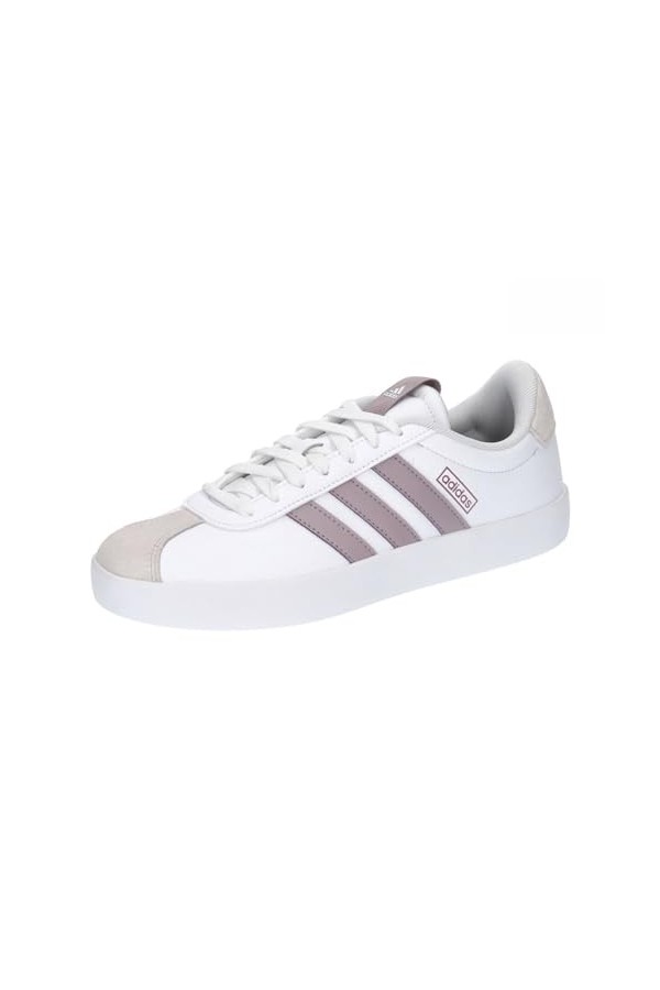 adidas Femme VL Court 3.0 Basket, Grey Three/FTWR White/Lucid Lemon, 39 1/3 FR