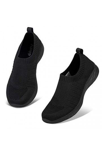 Kyopp Chaussures de Sport Femme Baskets Mode Femme Gym Fitness Sport Sneakers Chaussures Running Femme ,37 EU,2 Noir