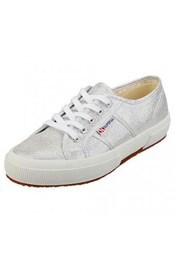 Superga 2750 LAMEW, Baskets mode mixte adulte, Argent 031 Silver , 38