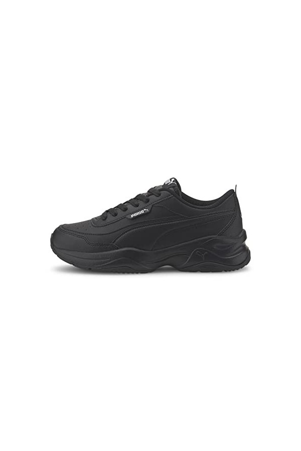 PUMA Cilia Mode, Baskets Femme, Black Silver, 39 EU