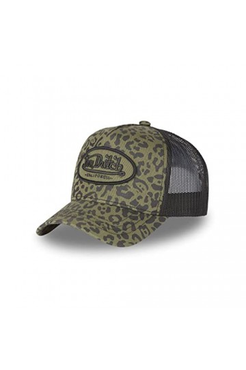 Von Dutch Casquette Homme & Femme Ajustable, Casquette Trucker Originale et Confortable, Noir, Vert, Taille TU