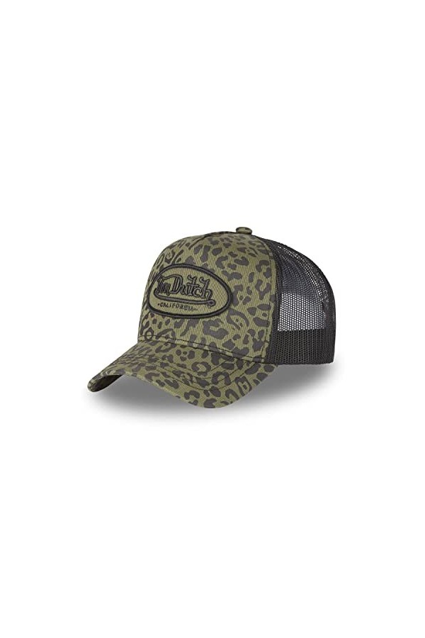 Von Dutch Casquette Homme & Femme Ajustable, Casquette Trucker Originale et Confortable, Noir, Vert, Taille TU