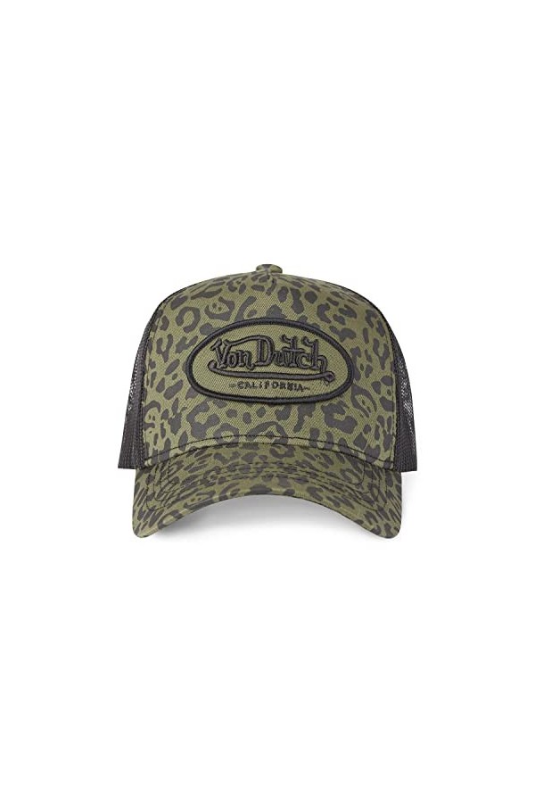 Von Dutch Casquette Homme & Femme Ajustable, Casquette Trucker Originale et Confortable, Noir, Vert, Taille TU