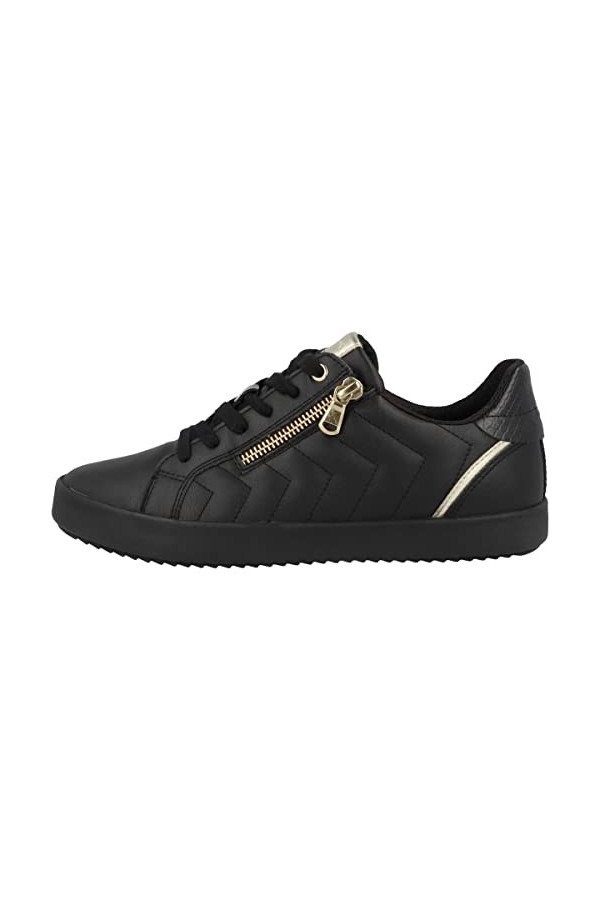 Geox Femme D Blomiee D Sneakers, Black, 39 EU