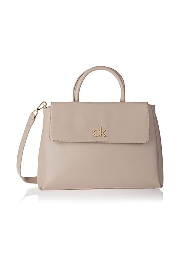 Calvin Klein Relock Sac fourre-Tout avec Rabat, Vêtement de Sport Femme, Gris, Medium