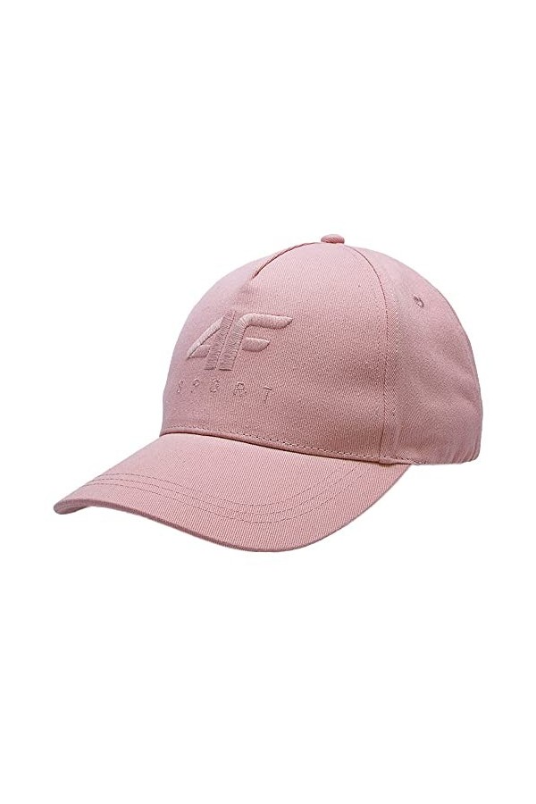 4F Cap F116 Casquette DE Baseball, Light Pink, Small Femme