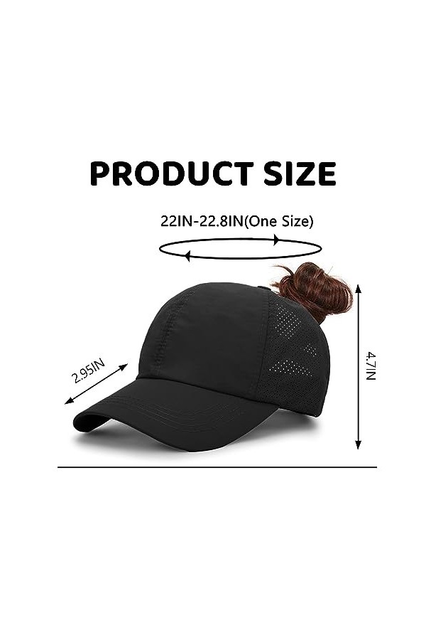 XOPOZON Casquette de baseball, 1-Noir, taille unique