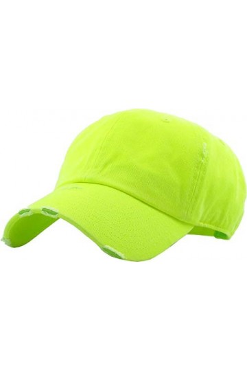 KBETHOS Baseball pour femme, Vert citron fluo, taille unique