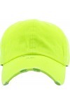 KBETHOS Baseball pour femme, Vert citron fluo, taille unique