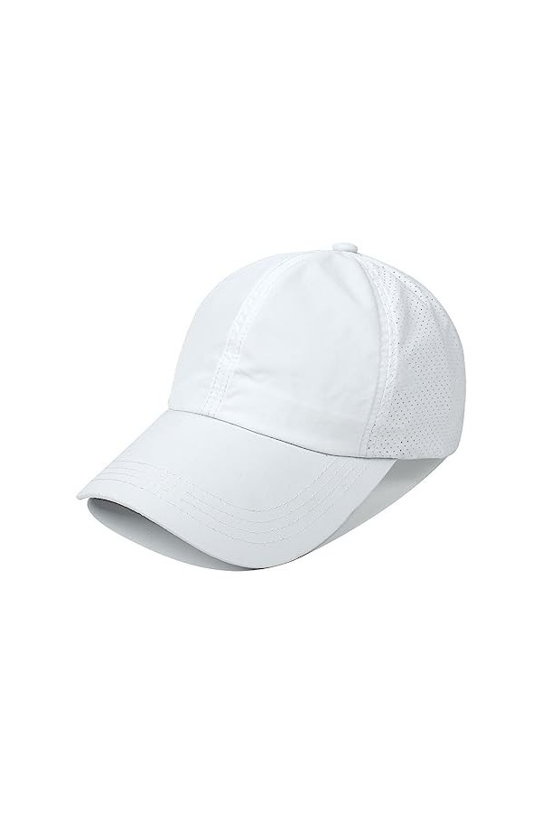 Su.B Casquette de Baseball - Casquette Ajustable - Chapeau de Soleil Femme - Tour de Tête 51-61 CM - Noir