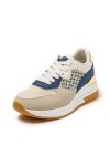 JOMIX Baskets Femmes Sneakers Casual Chaussures Compensées élégantes Confortable Respirant Marche Fitness Bleu, 38 