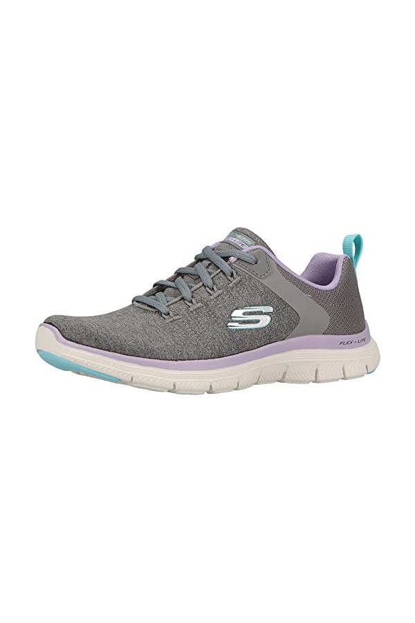 Skechers Femme Flex Appeal 4.0 Brilliant View Sneakers,Sports Shoes, Noir, 40 EU
