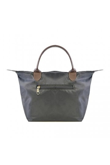 IUEG Sac à main réutilisable et durable avec fermeture éclair pour toutes les occasions., noir uni, Medium size