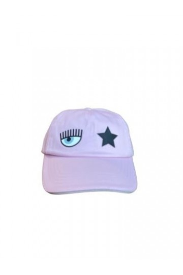 Chiara Ferragni Eye Star Casquette de baseball Rose, Rose, taille unique