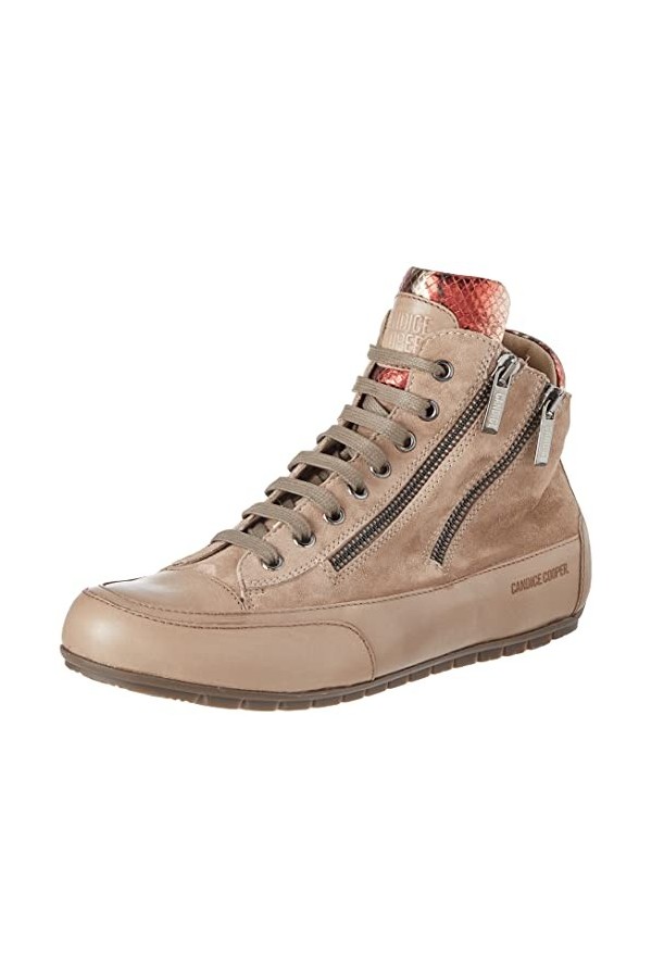 Candice Cooper Femme Lucia Zip Baskets, Stone-Tortora-Beige, 41.5 EU