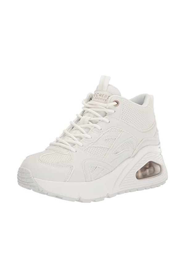 Skechers Femme Uno Hi-A/S If Basket, Blanc, 41 EU