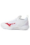 Mizuno Wave Momentum 2 W , Basket Femme, Blanc chiné Heather White Neolime , 36.5 EU