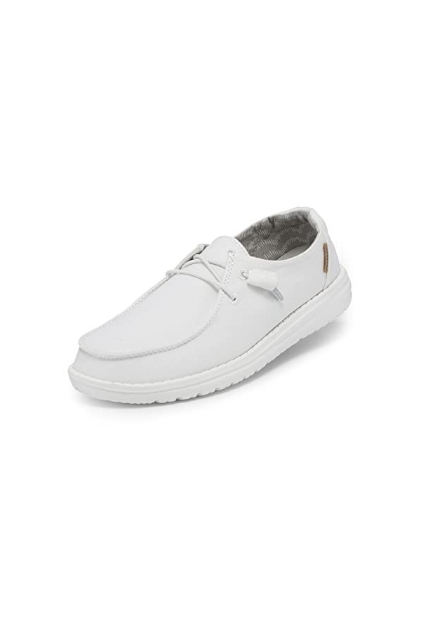 Hey Dude Wendy Linen, Moc Toe Shoes Femme, sable, 36 EU