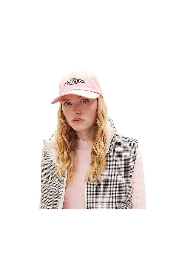 TOM TAILOR Denim 1038039 Casquette, 14557-Rose Anglaise, Taille Unique Femme