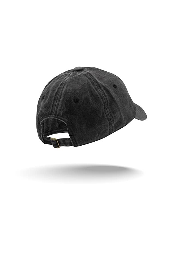 Colours & Beauty Casquette Baseball Unisexe en Coton Noir Vintage Réglable | Chapeau Baseball Homme | Chapeau Soleil Femme | 
