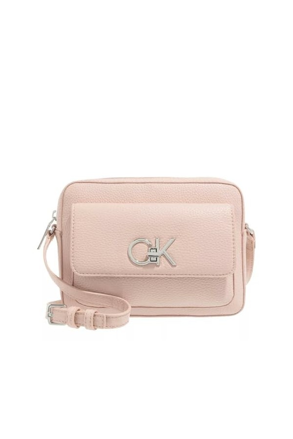 Calvin Klein Sac Bandoulière Femme Re-Lock Camera Bag Petit Modèle, Rose Cafe Au Lait , Taille Standard