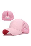 Casquette de Baseball Queue de Cheval en Maille, Casquette de Sport pour Femmes, Ajustable et Lavable, Casquette de Baseball 