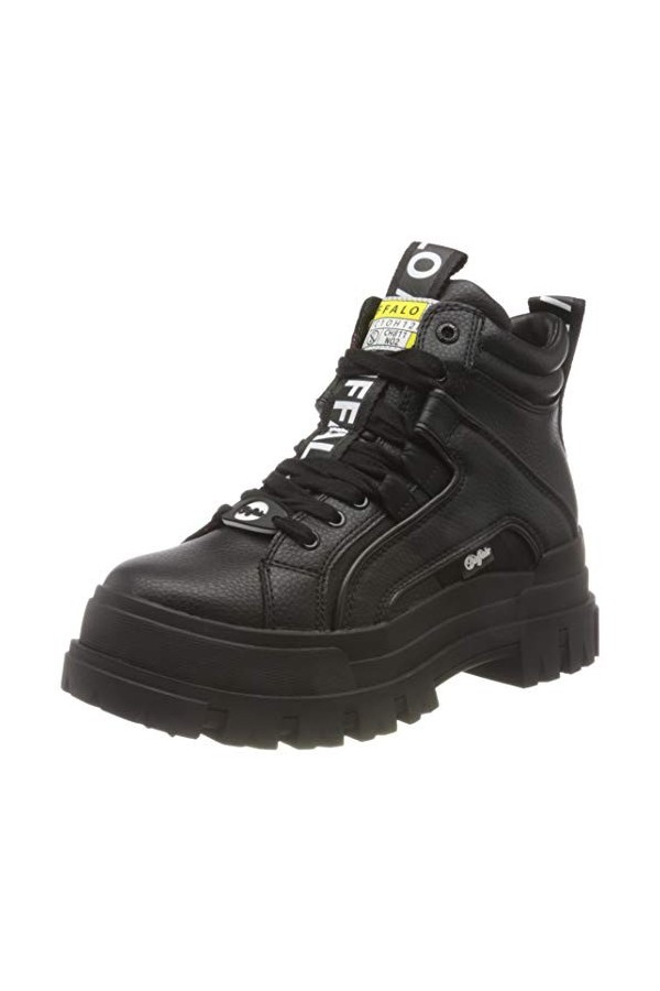 Buffalo Femme Aspha Nc Mid Basket, Black, 38 EU