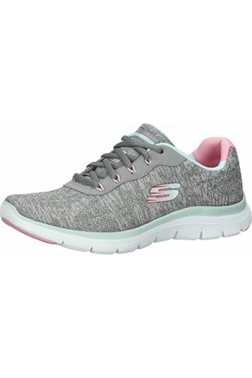 Skechers Femme Flex Appeal 4.0 Fresh Move Basket, Violet Marine, 39 EU