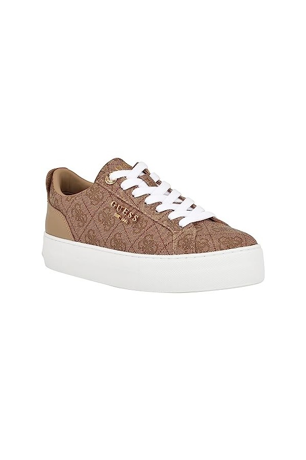 GUESS Femme Genza Basket, Latte Multi 110, 37.5 EU