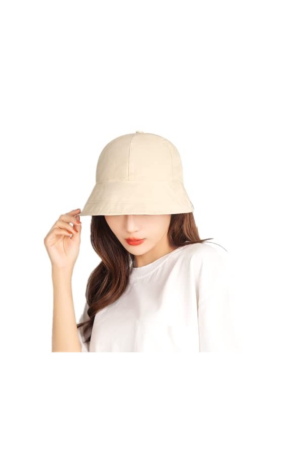 Casquette de Baseball Été Printemps Femmes Filles Chapeaux de Soleil en Coton Chapeaux de Seau Large Bord Protection UV Casqu